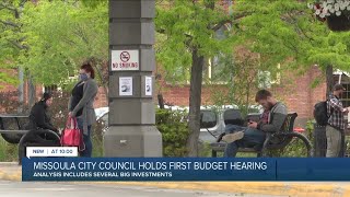 Missoula City Council holds first budget hearing