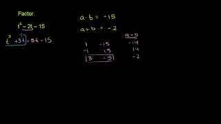 Factoring Trinomials by Grouping 2