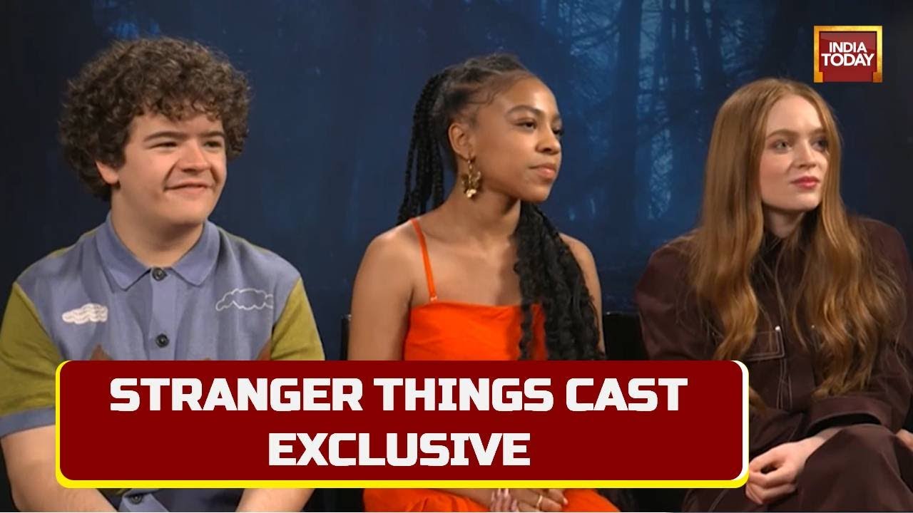 Stranger Things Cast Gaten, Sadie & Priah On Multiverse, Visit To India | India Today Exclusive