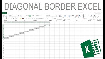 CARA MEMBUAT GARIS DIAGONAL BORDER PADA CELL EXCEL