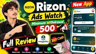 New Rizon App Full Review | Real Or Fake Withdrawal | Easypaisa & JazzCash screenshot 4
