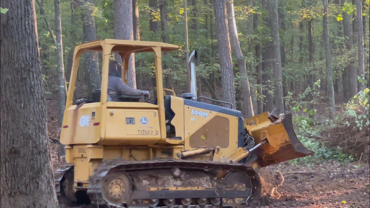Bulldozer Knocking Down Trees YouTube