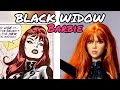 Black widow barbie classic makeover  aaronmalibu