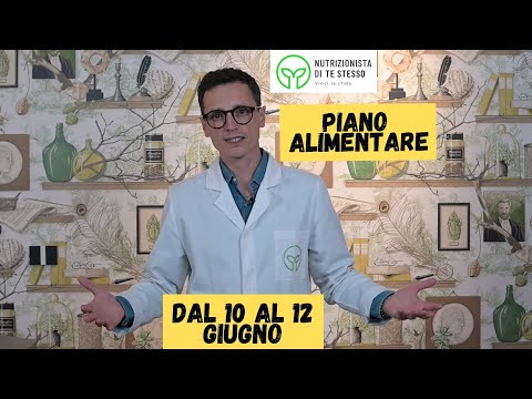 Piano Alimentare - dal 10 al 12 giugno