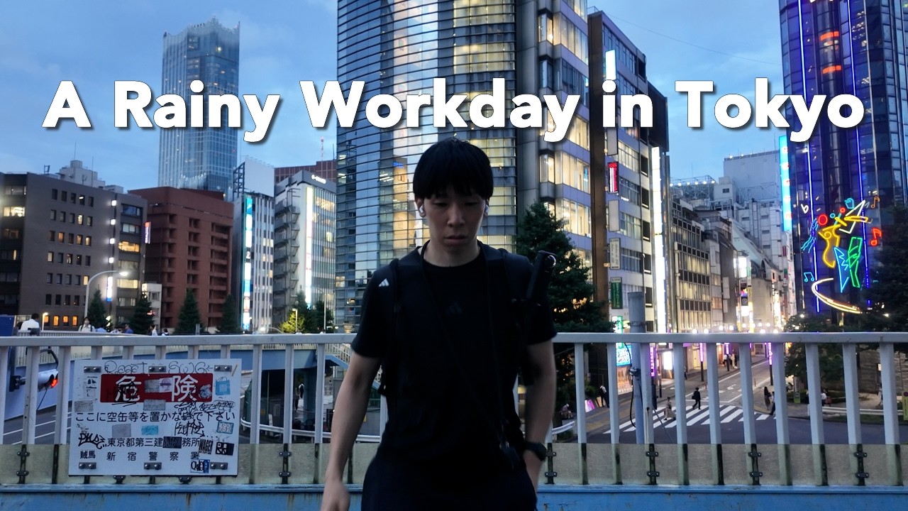 Remote Work, Café Morning & Detective Conan Movie | A Rainy Workday in Tokyo