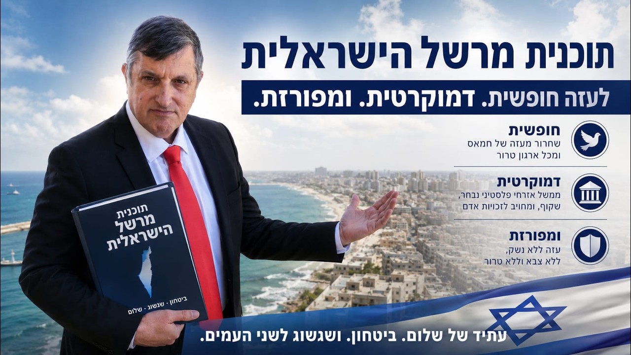 שיחה ישראלית | הימים שאחרי - תוכנית מרשל ישראלית לעזה חופשית ודמוקרטית (11-1-24)