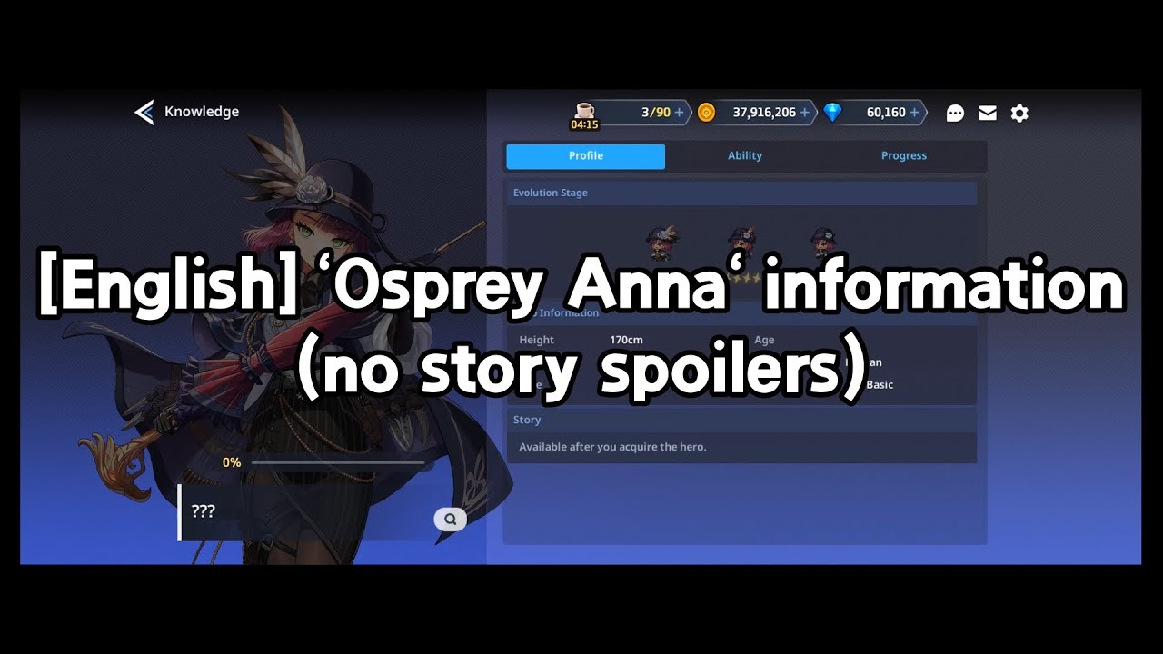 [English] New hero 'Osprey Anna' information(no story spoilers)