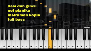 dasi dan gincu not pianika koplo new pallapa