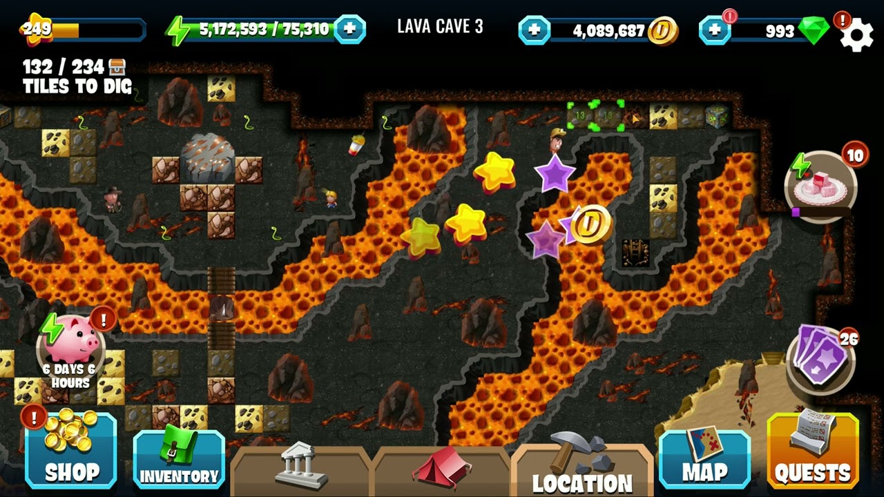 Lava Cave 3 | Christmas Craftsman | Diggy's Adventure