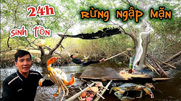 24H SINH TỒN MỘT MÌNH GIỮA RỪNG NGẬP MẶN CHỈ BẰNG MỘT CON DAO | 24 hours solo survival