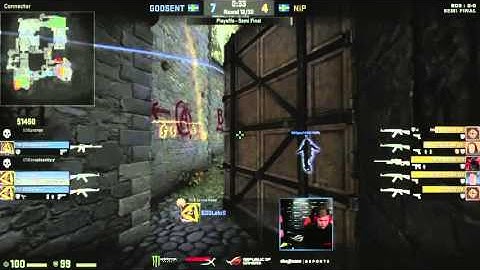 GODSENT vs NiP - Lekr0 4k |DreamHack Masters Malmö 2016|