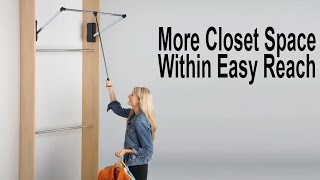 http://www.closet-masters.com/hafele-wardrobe-lift-805-31-201/ Top selling Hafele adjustable wardrobe lift creates easily accessible 