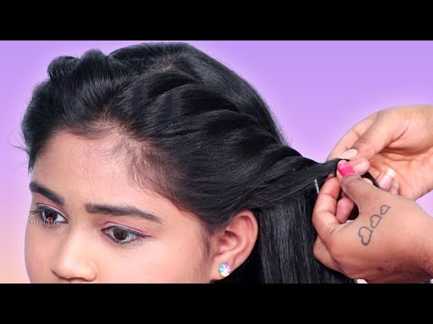 Quick and Easy Hairstyle for short hair || Quick Hairstyle for college/party | Short hair hairstyles