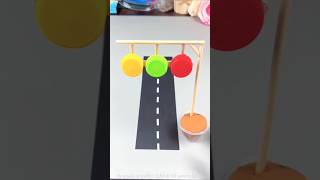 Traffic Lights Learning For Kids 🚦⛔#shorts #papercraft #easy #learning #diy #cutout  #printable