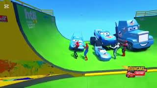 Cars con spidermans hecho por boom Cars tv con música editada 