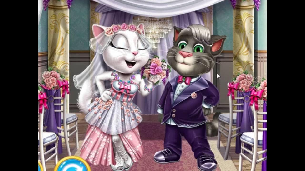 свадьба тома и анжелы. свадьба анжелы. том и анджела. свадьба анжелы. анджела кошечка и кот том.