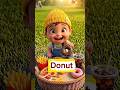 Learning Foods for Kids with Niki🍹🍩| Fun Educational Video | #kidssongs #kids #shorts