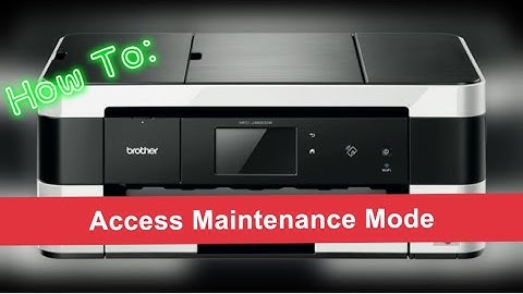 How to access MAINTENANCE MODE / Service Menu on a Brother Printer