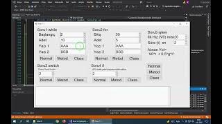Nesne Tabanlı Programlama Ntp Normal, Metod, Cl Kullanımı C App, Switch 02