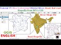 How to download District River, Road, Rail line Shapefile from DIVA GIS