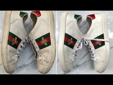 Clean and restore Gucci bee sneaker - YouTube