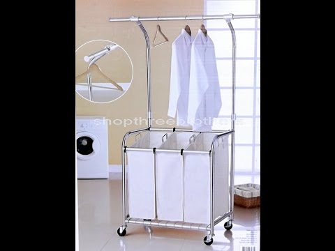 rolling laundry cart with hanging bar rolling laundry cart with hanging bar youtube rolling laundry cart with hanging bar rolling laundry cart with hanging bar youtube
