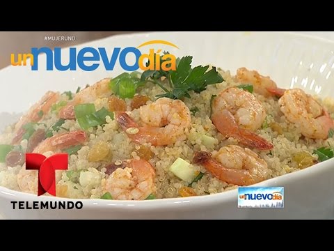 Ensalada De Quinoa Con Camarones