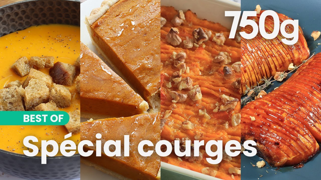 Nos 4 meilleurs recettes avec des courges - 750g