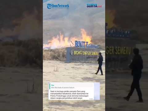 VIRAL Video Aktivitas Pemotretan Prewed dengan Latar Belakang Bukit Teletubbies yang Terbakar