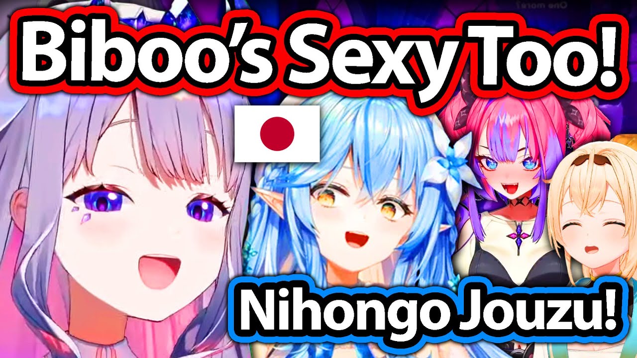 Biboo Tried Her Best To Speak Japanese and Got Nihongo Jouzu'd by HoloJP 【Hololive】