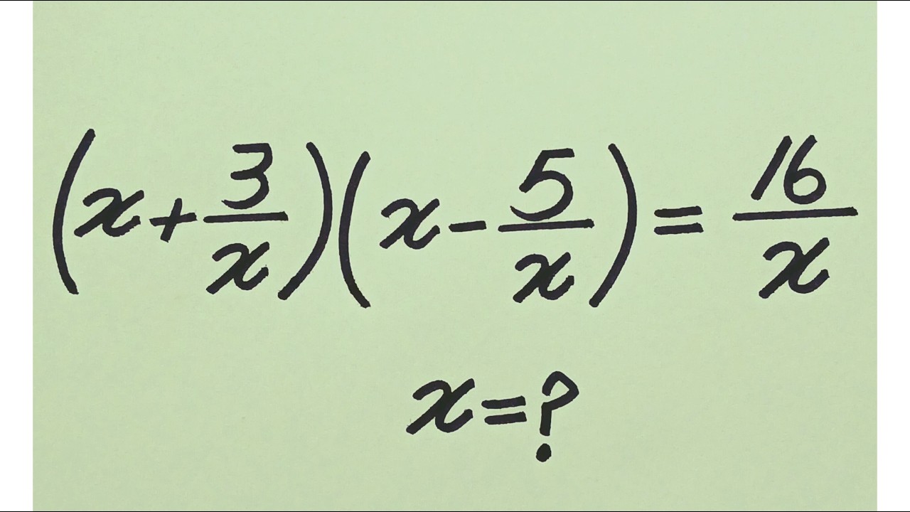 Math Algebra Header Only genius can solve this Algebra equation | Math Olympiad Mathematics ...