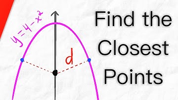 Minimize Distance from Point to Parabola (Optimization) | Calculus 1 Exercises