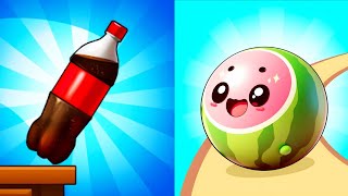 Satisfying Mobile Games... Spillt It vs Melon Smile Hero / ASMR Gameplay