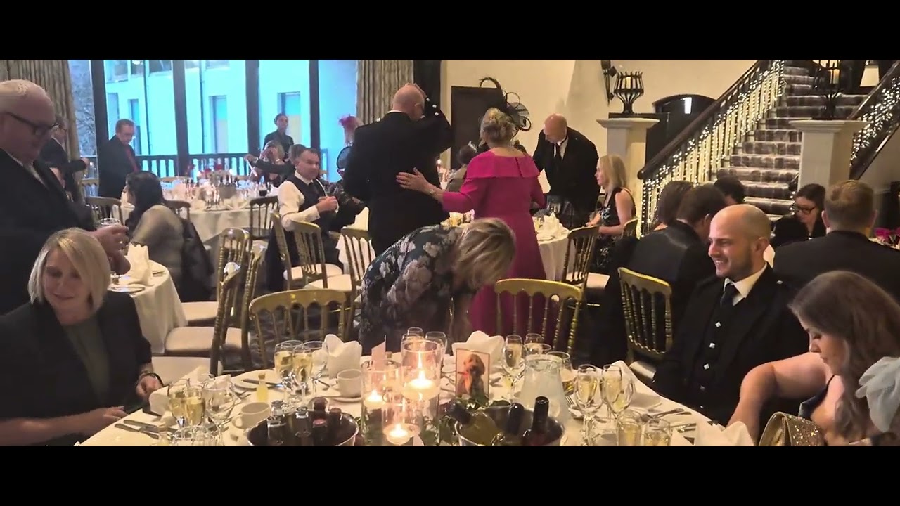 dinner time at the brig o doon wedding