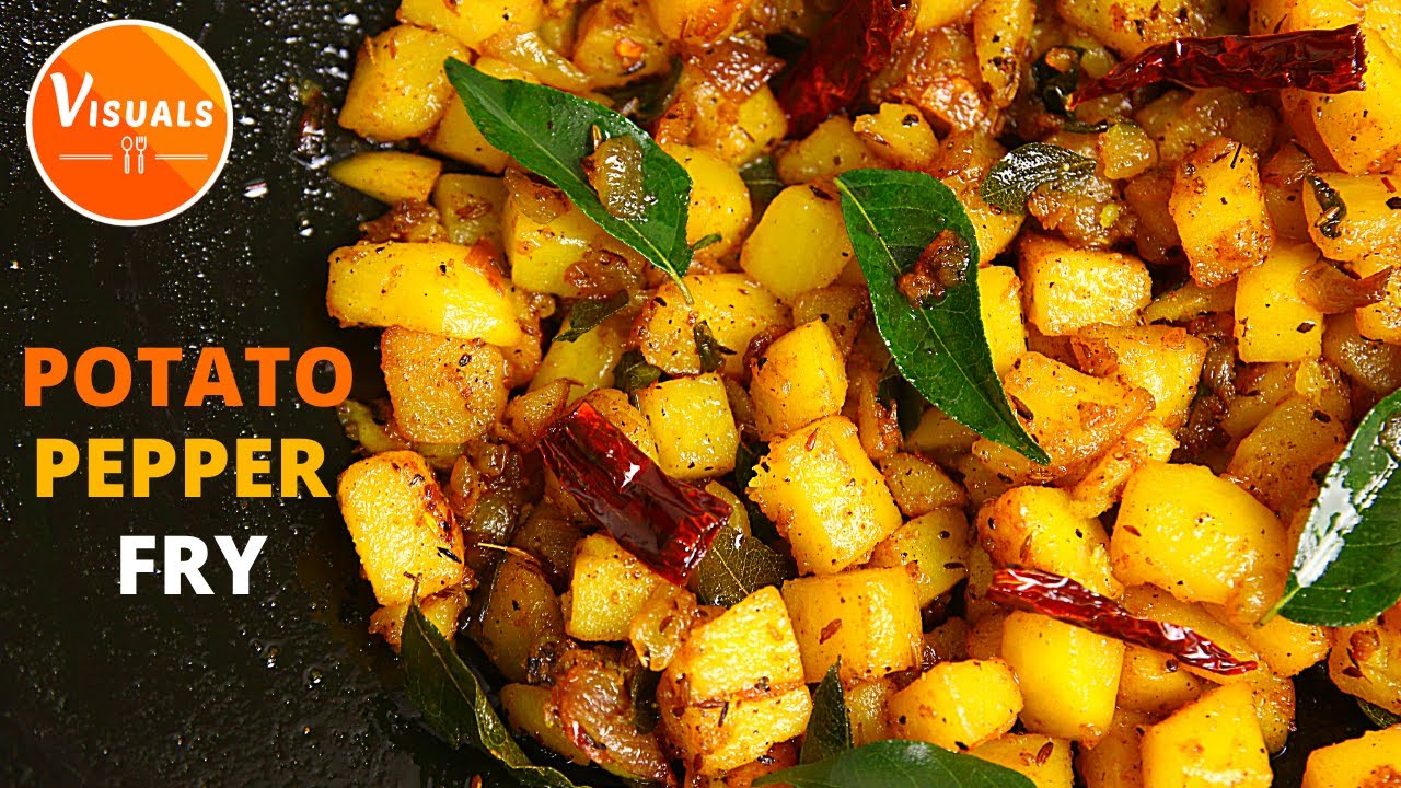 Potato Pepper Fry Simple Potato Pepper Fry Potato Stir Fry YouTube