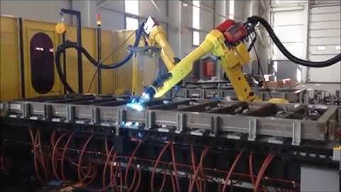 High Efficiency Robotic Welding System for Formwork Production