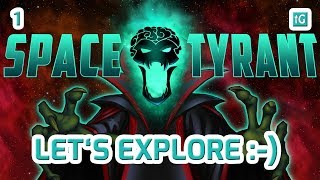 SPACE TYRANT Space Strategy Humor 4K Gameplay Let's Explore Together :-) #1