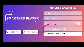 Smarters Player Kullanıcı Ekleme screenshot 5