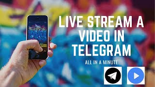 How to Livestream a Movie in Telegram | 1 Minute Tutorial