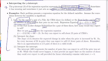 Chapter 10.2: Linear Regression