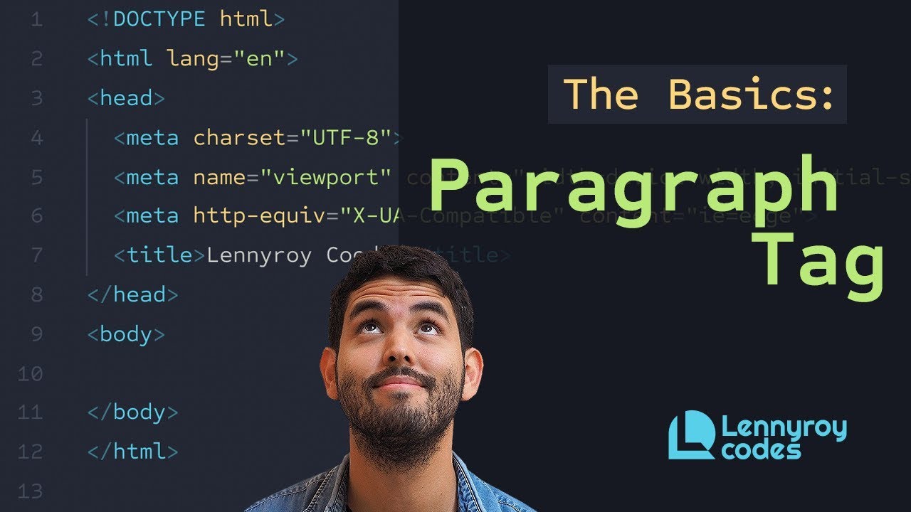 How to use the paragraph tag on our HTML pages | p tag | Intro to HTML ...