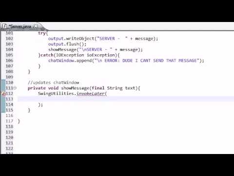 Intermediate Java Tutorial   46   Displaying Messages in the Chat Window