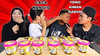 PRANK ❗️AIMAN TAK BAGI YONO MAKAN ICE VICO ,CACA NANGIS YONO KENE TUMBUK 😱‼️