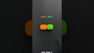 Orange + Green = ??? 🤯 Unexpected Color Mixing! Green Orange Color