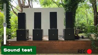 RCF NX 985-A AND FBT HORIZON VHA 118.2 SA OUTDOOR TEST. 🔊 14.000 WATT RMS