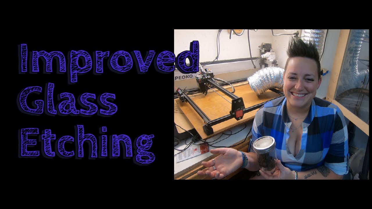 Improved Glass Etching Method: Dry Moly Lube 
