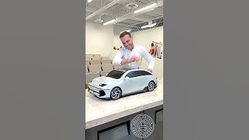 Chocolate Electric Car!🚙 It’s weirdly not that easy to hand craft a perfectly symmetrical chocolate