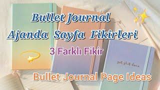 Bullet Journal Sayfa Fikirleri 3 - Bullet Journal Page Ideas 3 - Ajanda Tasarımı