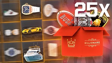 OPENING 25 BILLIONAIRE CASES! ($350,000+)