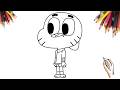 Como Desenhar Gumball Passo a Passo | O Incrível Mundo de Gumball Cartoon Network